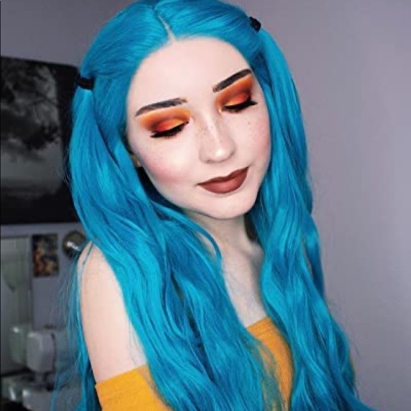 💕 24” BLUE WAVY LACE FRONT WIG 💕 *NEW*